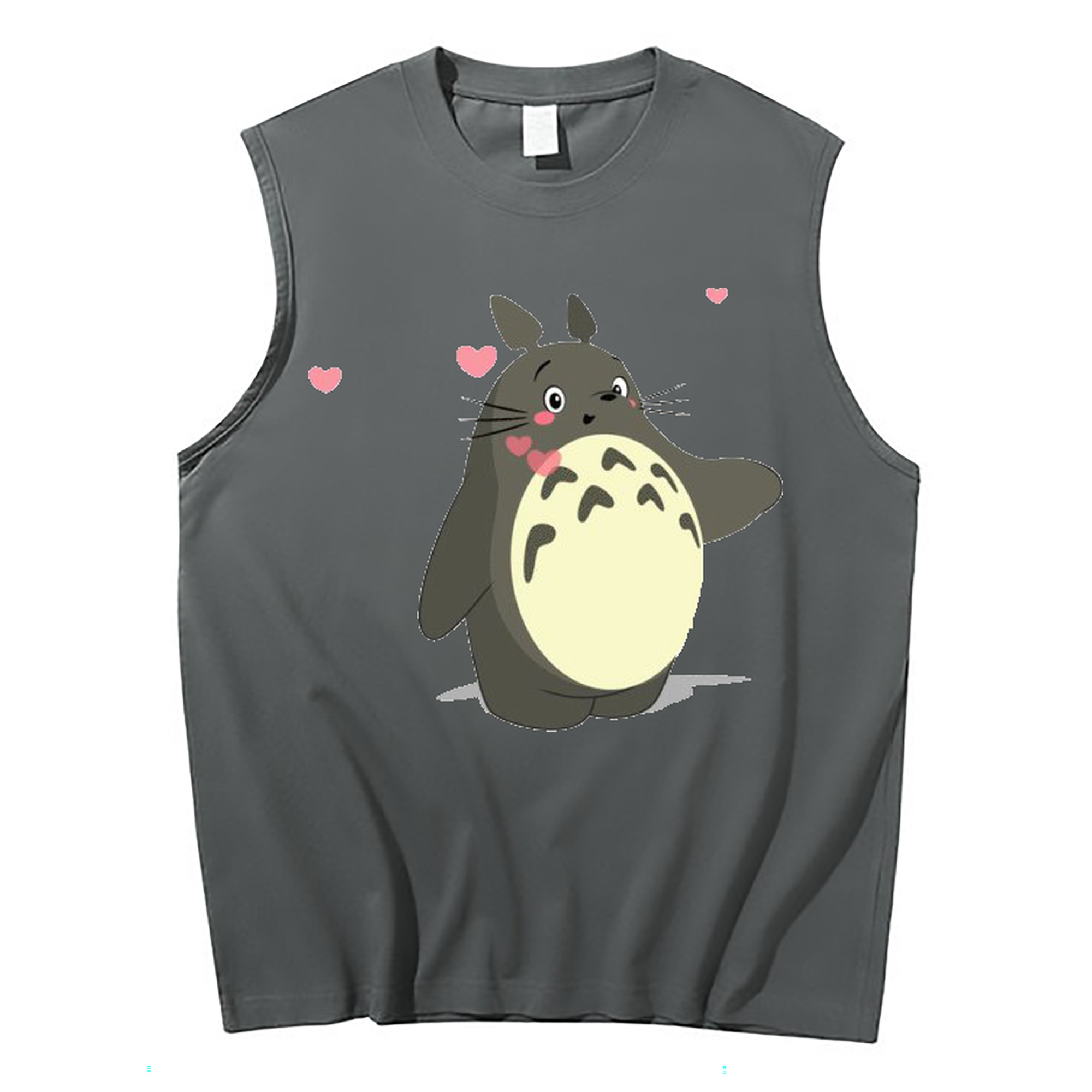 （画像用） となりのトトロ 草壁メイ 草壁サツキ My Neighbor Totoro Satsuki Kusakabe Mei Kusakabe コットン100％タンクトップ（フロントプリント）